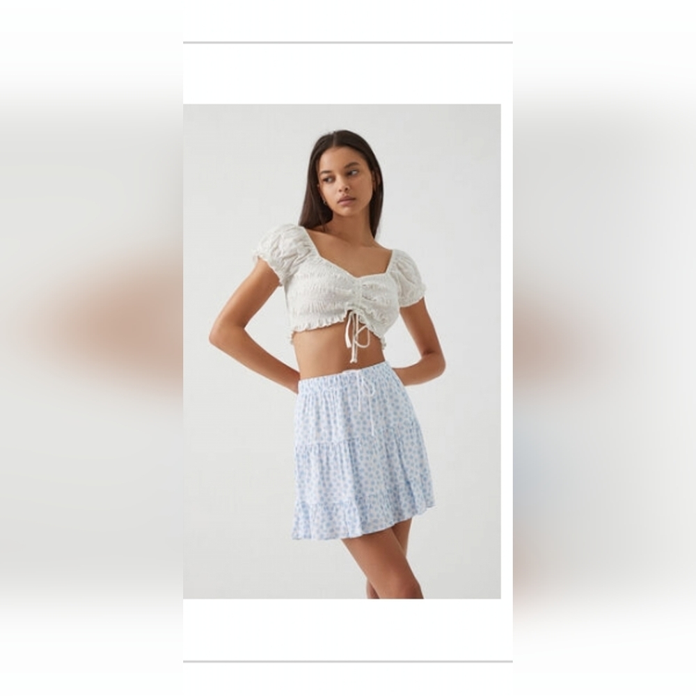 Pacsun A-Line Ruffle Mini Skirt